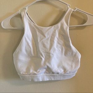 White Lulu Lemon Sports Bra